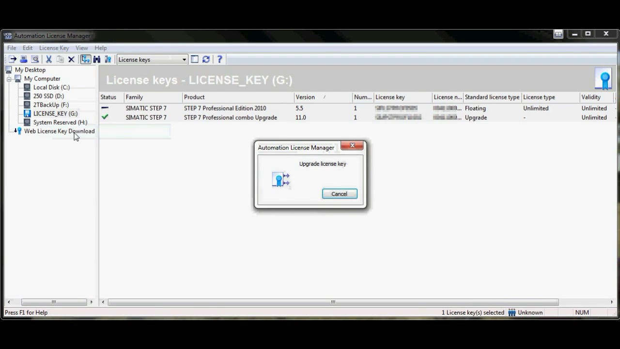 siemens license key